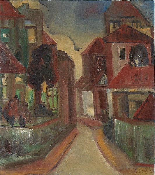 Georges Jansoone Street view oil painting image